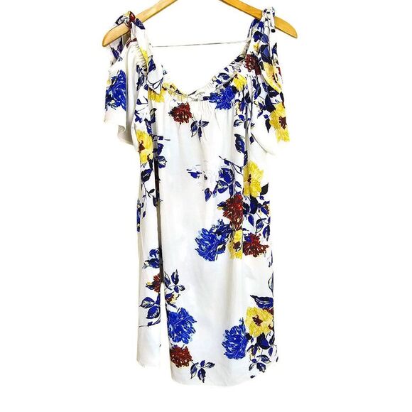 Umgee Women's Floral Off Shoulder Shift Dress Size Large - Picture 1 of 7